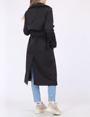 Trench Boohoo, negru