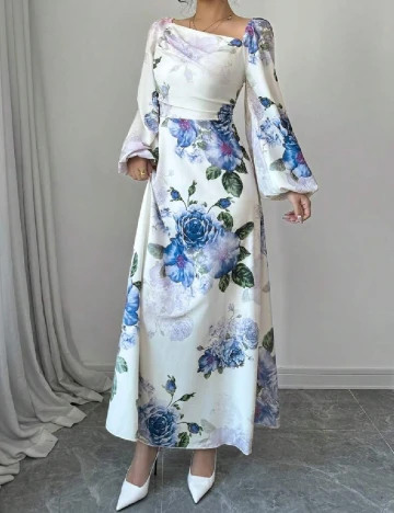 Rochie lunga SHEIN, floral print Floral print