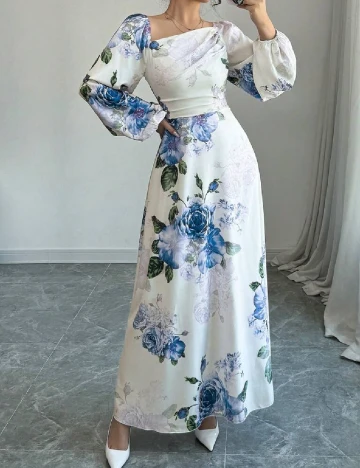 Rochie lunga SHEIN, floral print Floral print