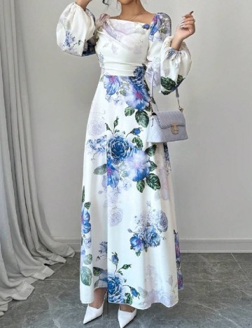 Rochie lunga SHEIN, floral print