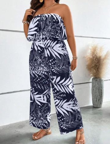 Salopeta SHEIN CURVE, bleumarin