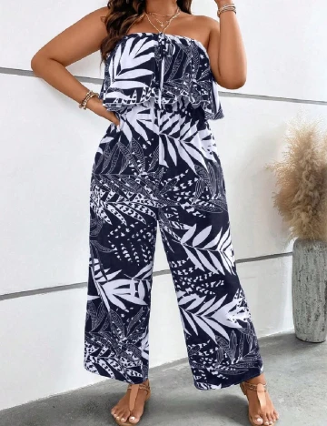 Salopeta SHEIN CURVE, bleumarin