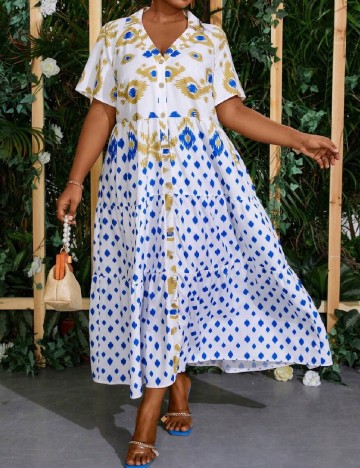 Rochie medie SHEIN CURVE, mix culori