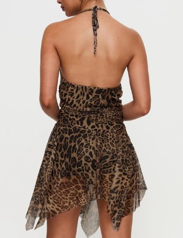 Rochie scurta Princess Polly, animal print