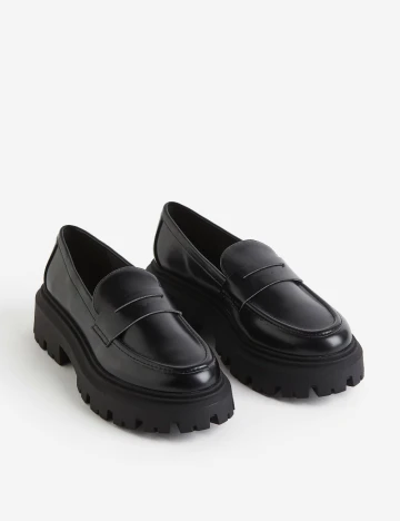Mocasini H&M, negru Negru