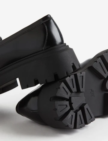Mocasini H&M, negru Negru