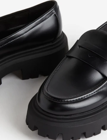 Mocasini H&M, negru Negru