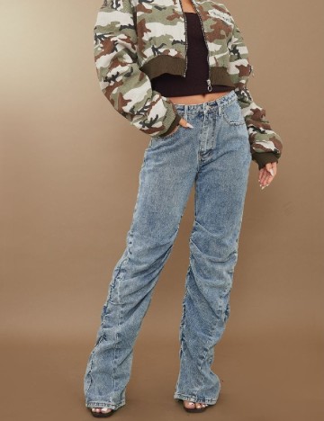 
						Blugi PRETTYLITTLETHING, albastru