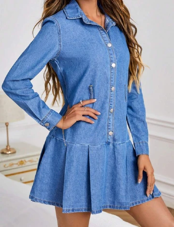 Rochie scurta SHEIN, albastru