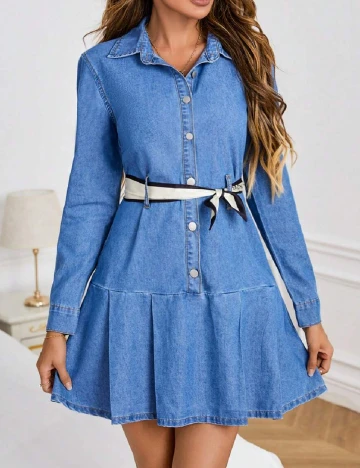 Rochie scurta SHEIN, albastru