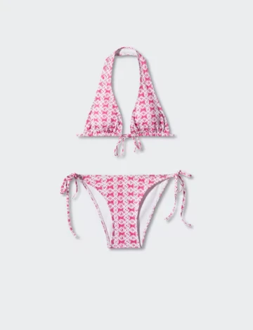 Costum de baie Mango Teen, roz Roz