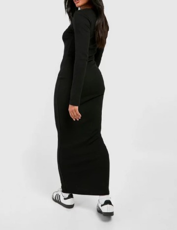 Rochie lunga Boohoo, negru