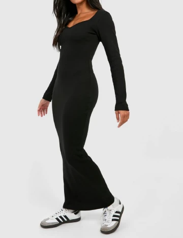 Rochie lunga Boohoo, negru Negru