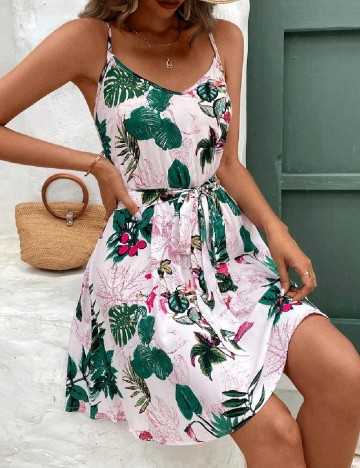 Rochie scurta SHEIN, floral print