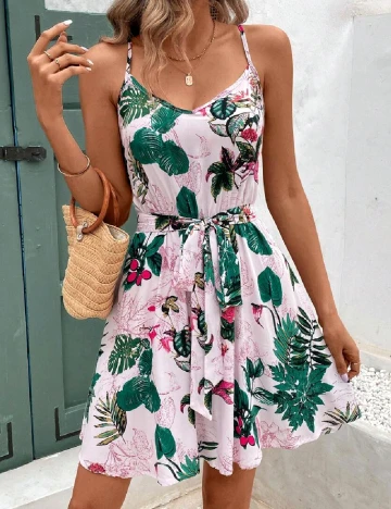 Rochie scurta SHEIN, floral print