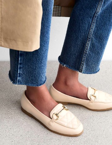 Mocasini New look, crem