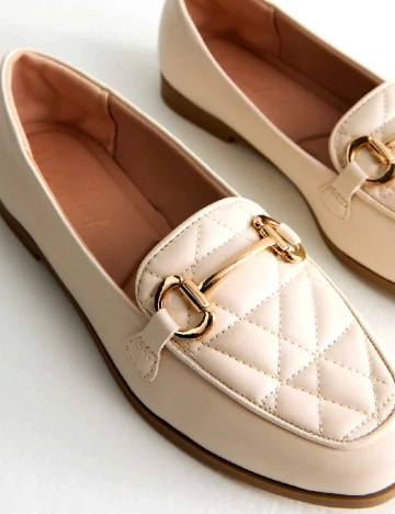 Mocasini New look, crem