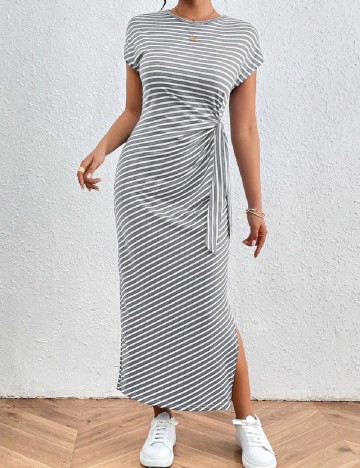 Rochie medie SHEIN CURVE, gri
