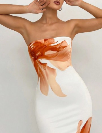 Rochie lunga SHEIN, floral print