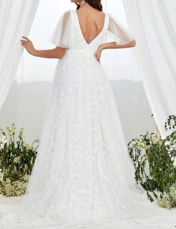 Rochie lunga Faeriesty Maternity, alb