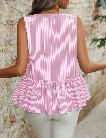 Bluza SHEIN, roz/alb