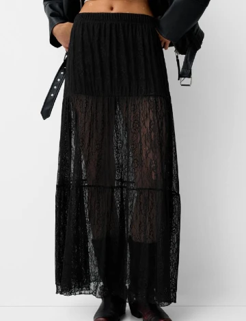 Fusta Bershka, negru