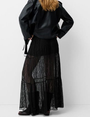 Fusta Bershka, negru