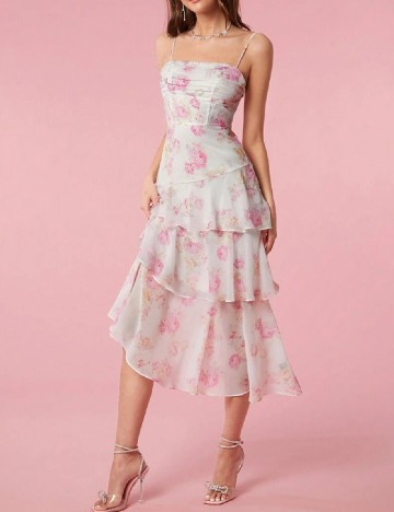 Rochie medie SHEIN, floral print