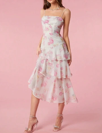 Rochie medie SHEIN, floral print