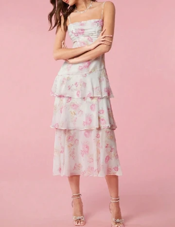 Rochie medie SHEIN, floral print