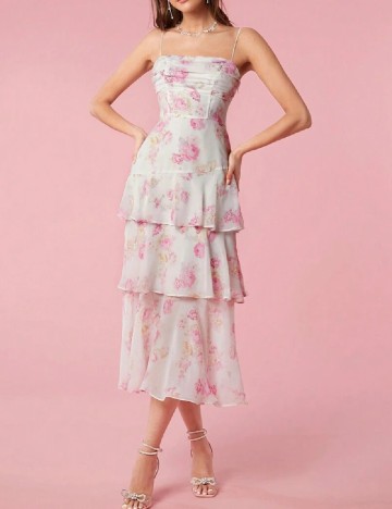 Rochie medie SHEIN, floral print