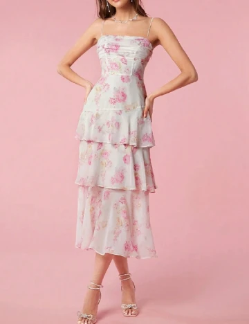 Rochie medie SHEIN, floral print