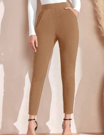 Pantaloni Emery Rose, maro