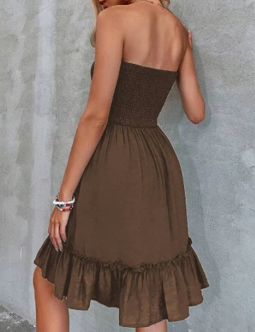 Rochie scurta SHEIN, maro