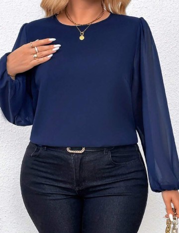 Bluza SHEIN CURVE, bleumarin
