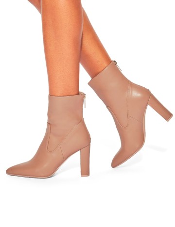 
						Botine Kurt Geiger London, roz pudra