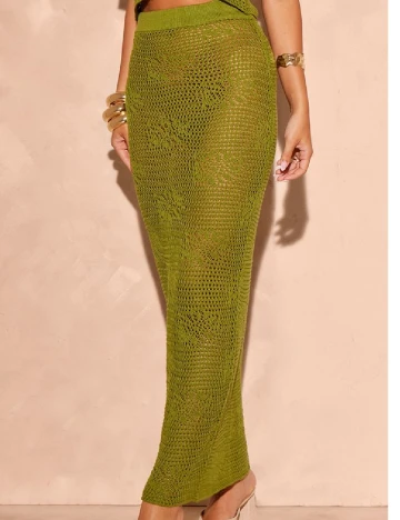Fusta de plaja PRETTYLITTLETHING, verde