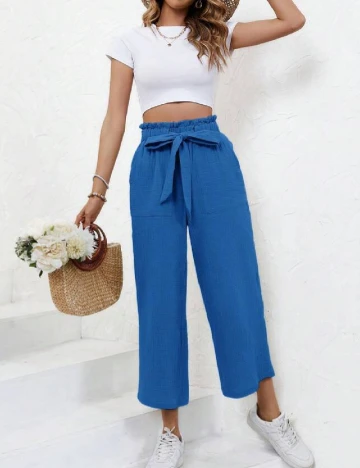 Pantaloni SHEIN, albastru