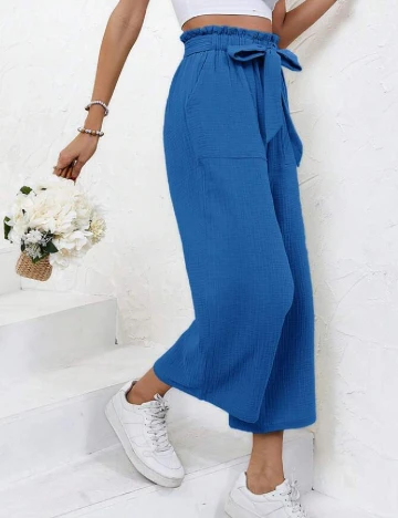 Pantaloni SHEIN, albastru