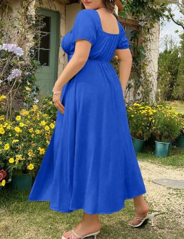 Rochie medie SHEIN CURVE, albastru