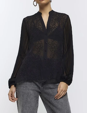 Camasa River Island, negru
