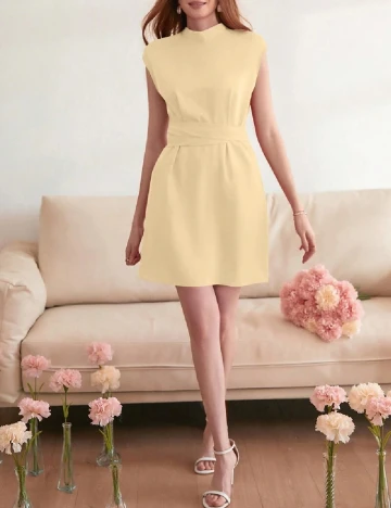 Rochie scurta SHEIN, bej