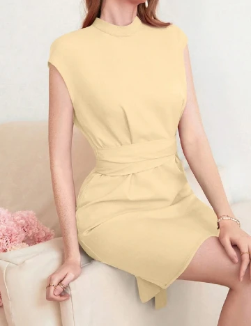Rochie scurta SHEIN, bej