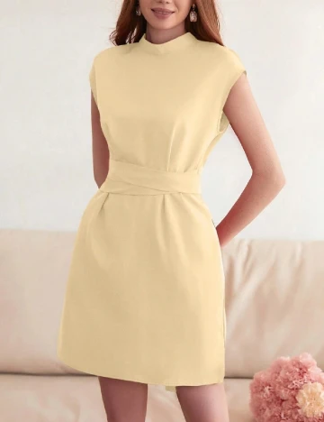Rochie scurta SHEIN, bej