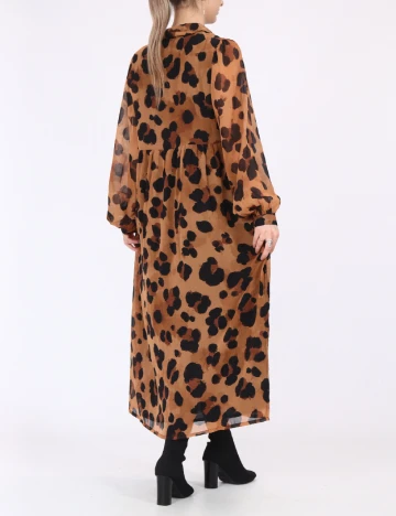 Rochie medie Wednesday sgirl, maro Maro