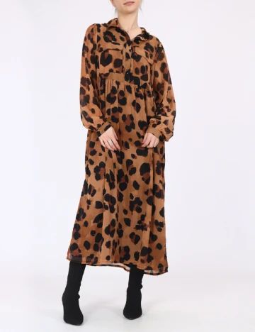 Rochie medie Wednesday sgirl, maro Maro