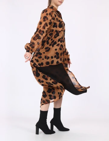 Rochie medie Wednesday sgirl, maro Maro