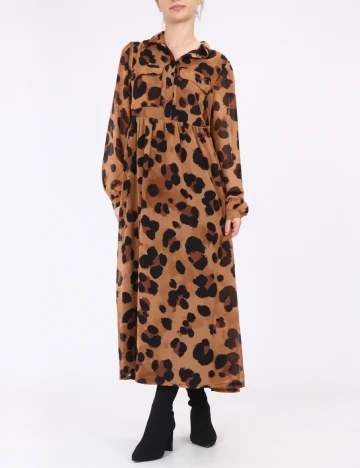 Rochie medie Wednesday sgirl, maro Maro