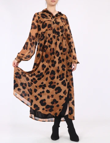 Rochie medie Wednesday sgirl, maro Maro