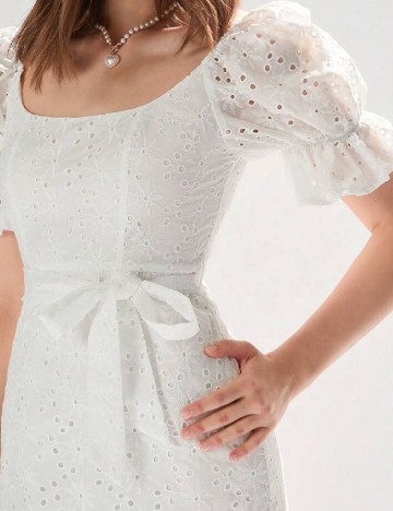 Rochie medie SHEIN, alb